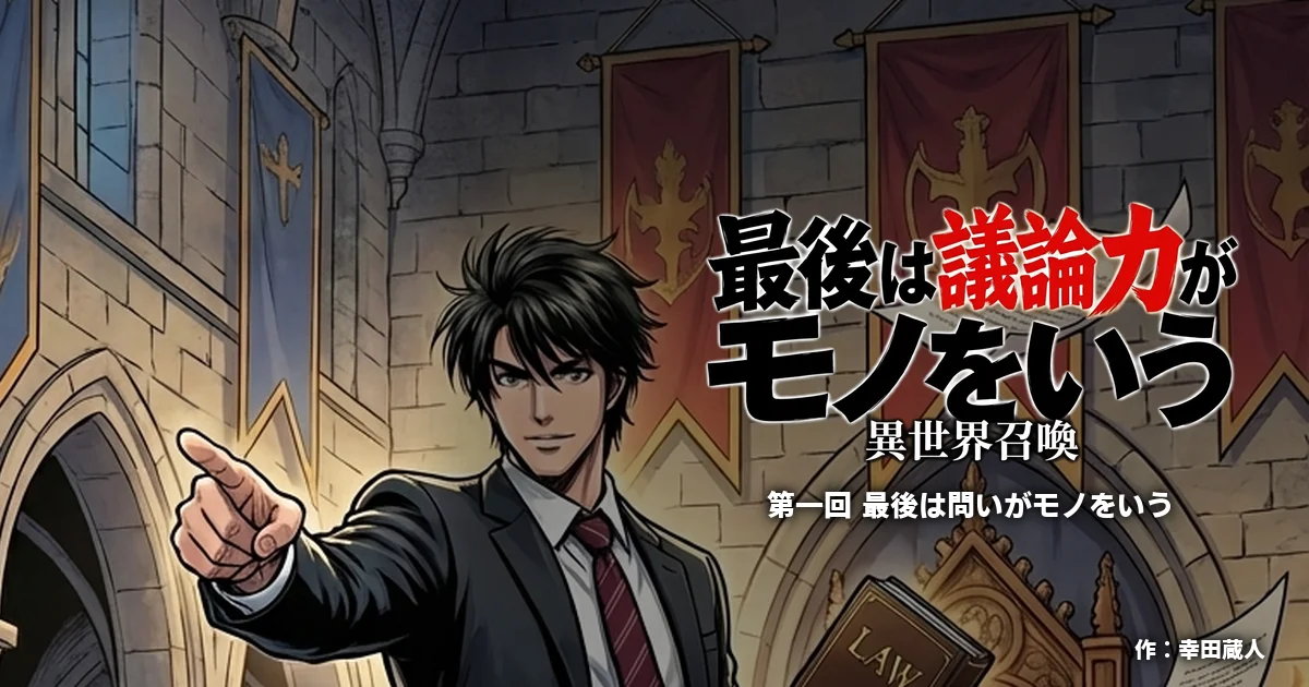 【AIマンガ】最後は議論力がモノをいう 第1話: 最後は問いがモノをいう