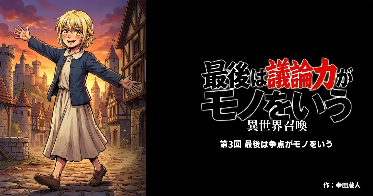 【AIマンガ】最後は議論力がモノをいう 第3話: 最後は争点がモノをいう