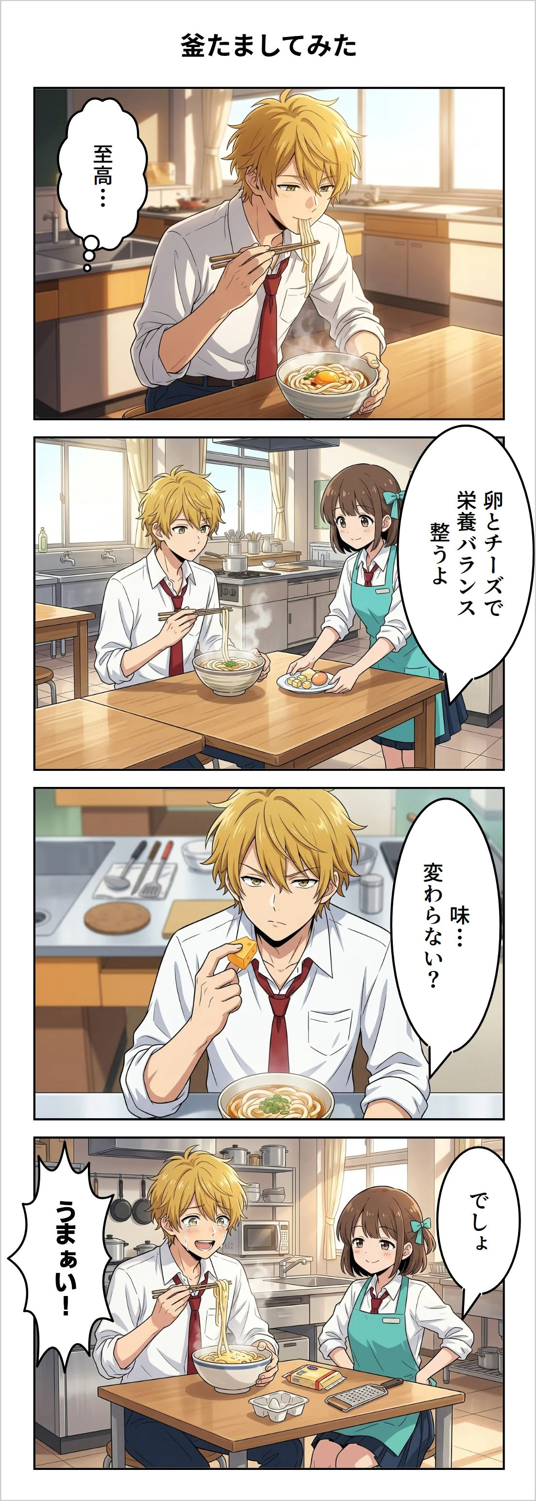 【4コマ】第46話: 釜たましてみた