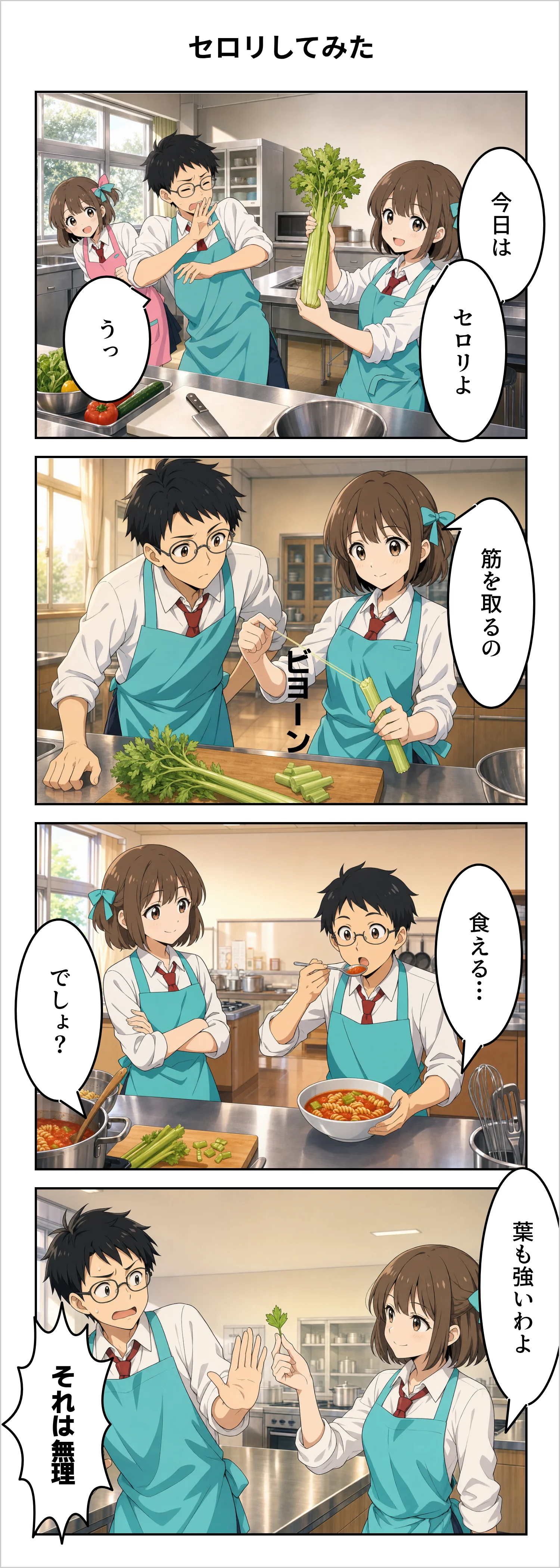 【4コマ】第86話: セロリしてみた