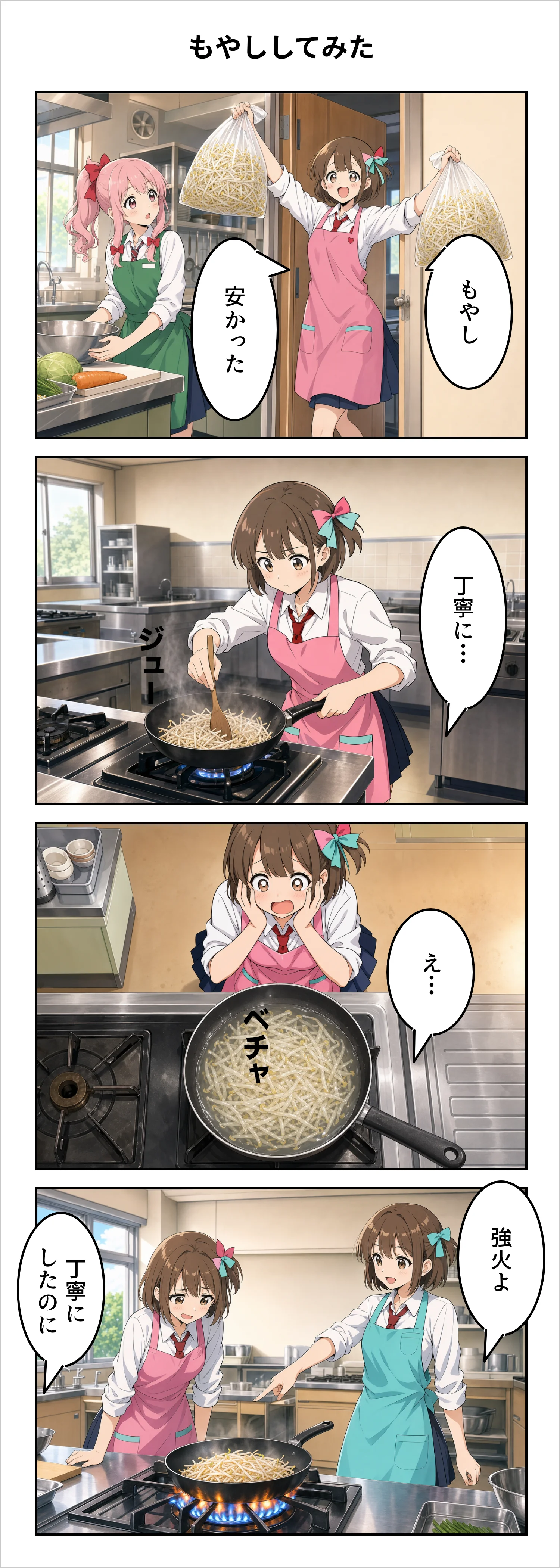 【4コマ】第87話: もやししてみた