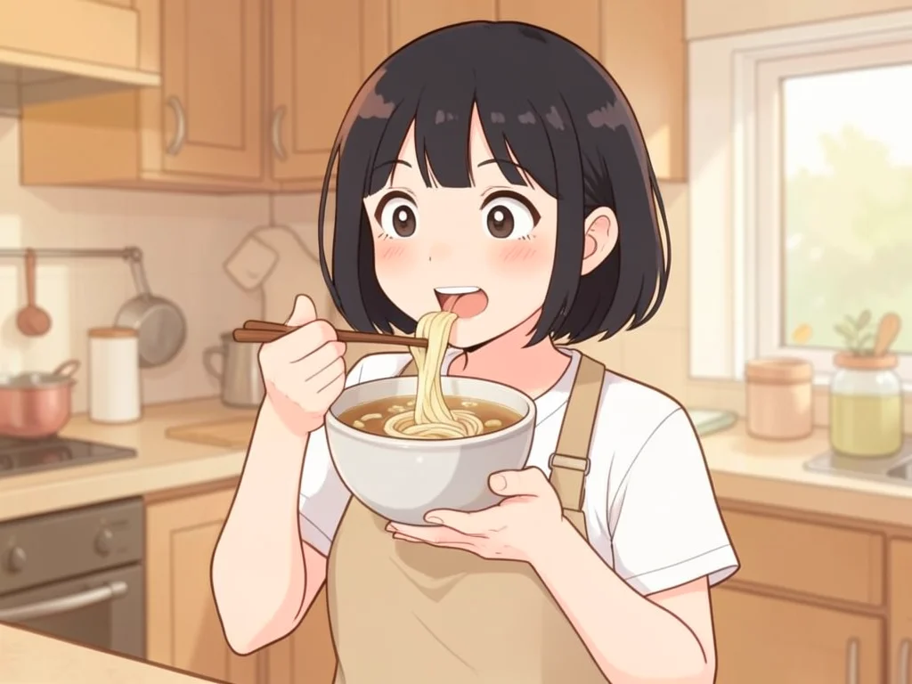 めんつゆうどんを食べてうま味の違いに気づく